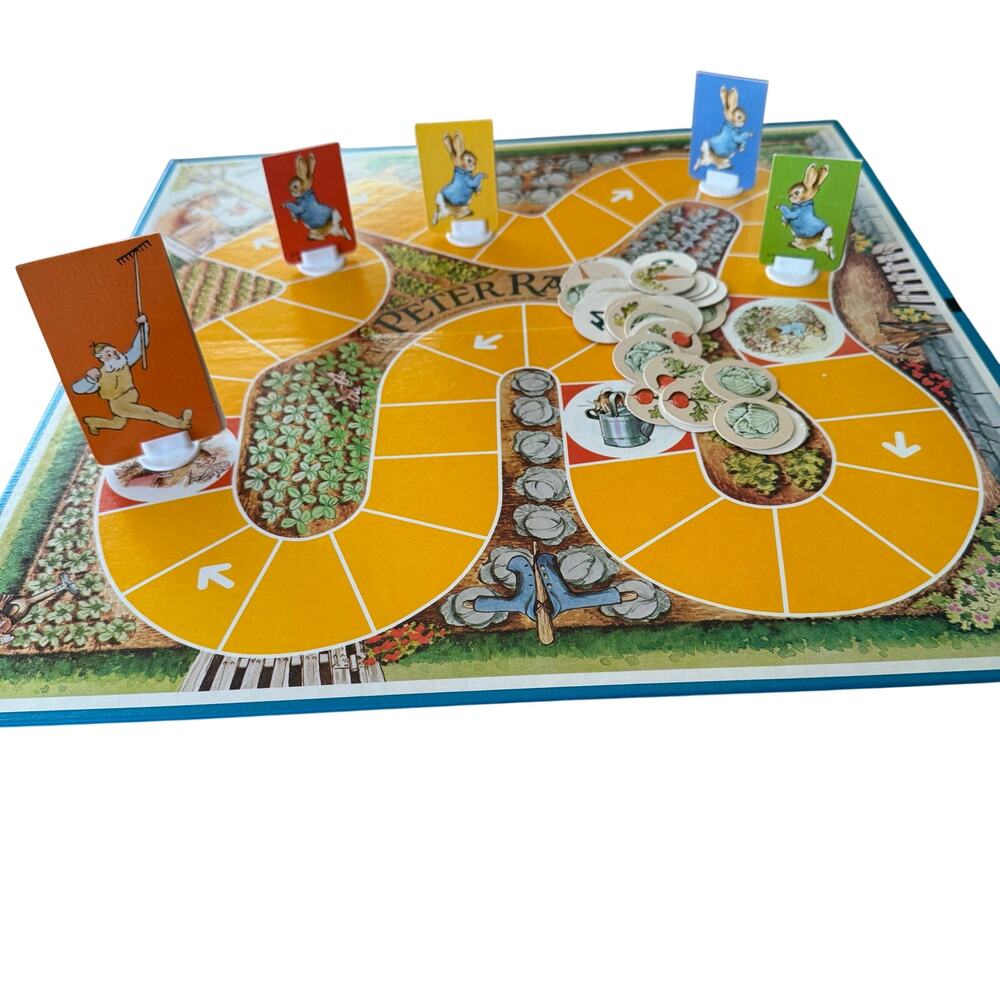 Vintage 1978 Peter Rabbit Kids Board Game Parker Brothers Ages 4-8 Complete